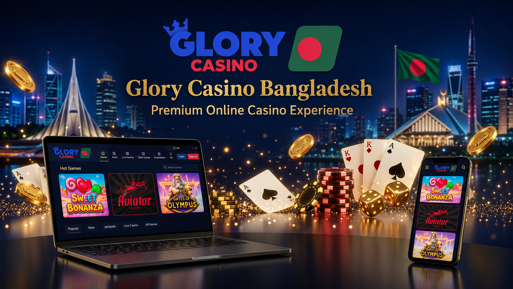 Glory Casino Bangladesh slots and live casino games for Bangladeshi players